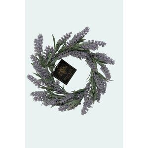 Lavender Wreath 12 Inch Wall Decor Faux Fake Spring Summer Decor Purple Farmhous